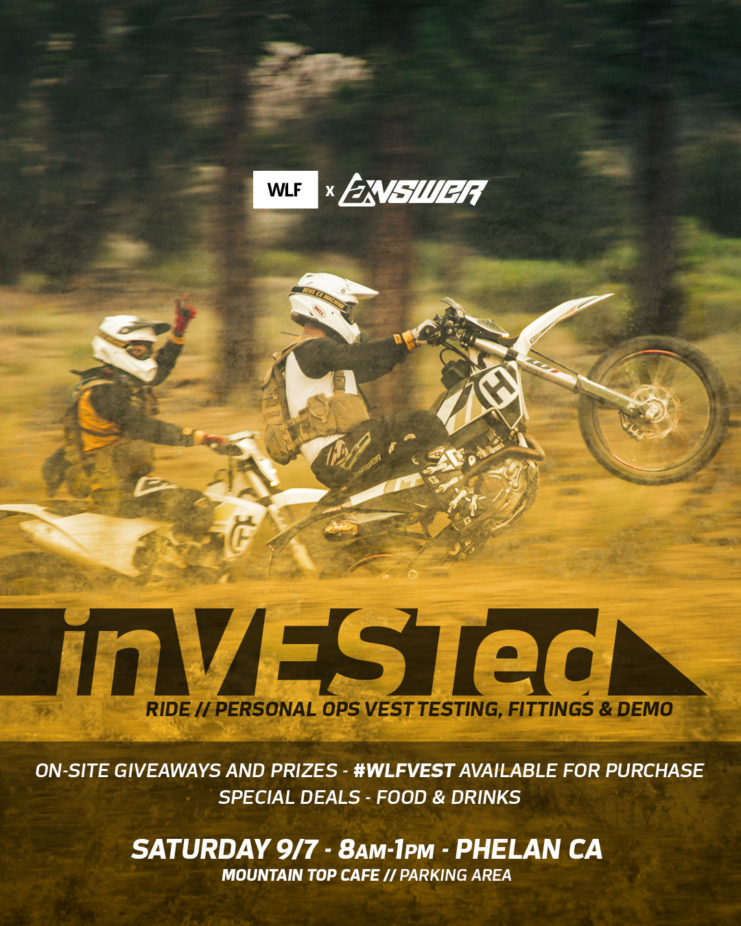 inVESTed // Ride & Personal #WLFvest Demo